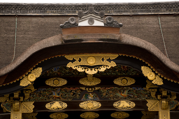 Gate detail, Nijo-jo Castle, Kyoto, Japan