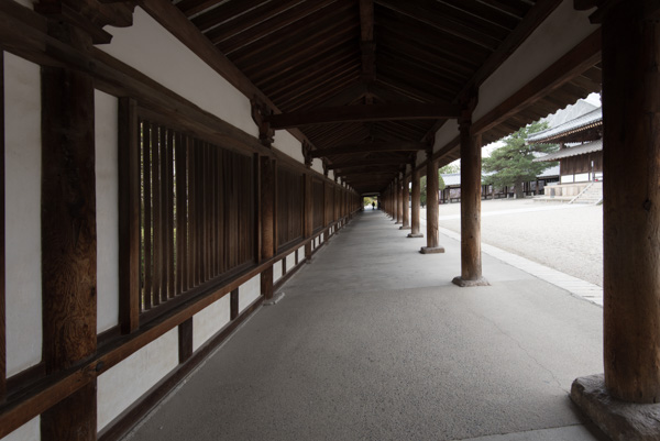 Covered corridor, Horyu-ji