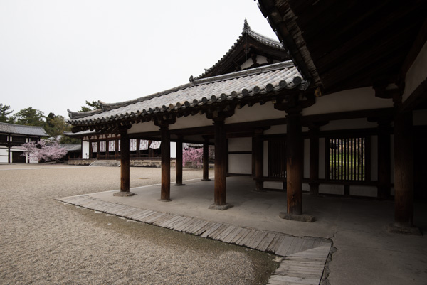 Covered, corridor Horyu-ji