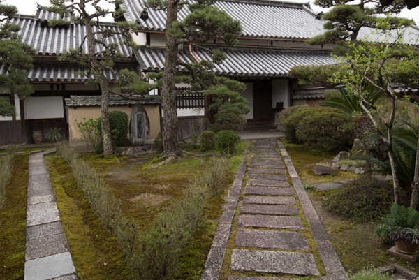 Courtyard garden, Horyu-ji