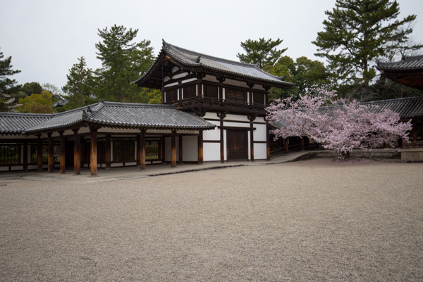 Building and courtyard, Horyu-ji