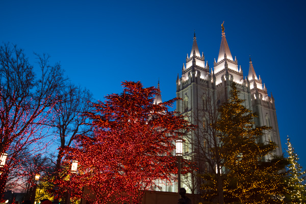 Salt Lake Temple at Christmas