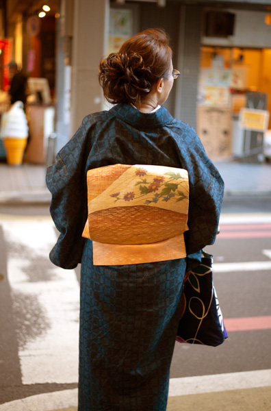 Woman in Kimono, Kyoto - Nishiki Market