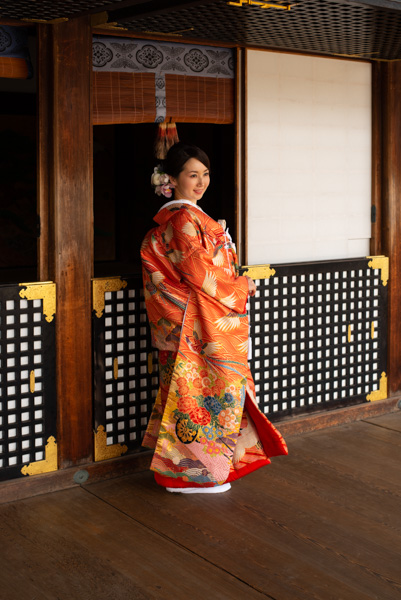 Japanese bride, Daikakuji, Kyoto, Japan