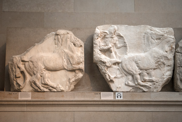 Parthenon Marble exhibit, British Museum, London