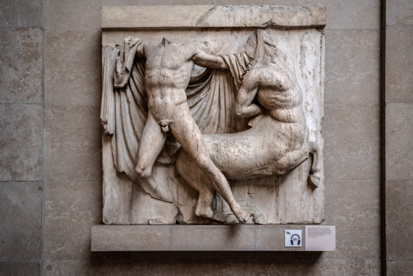 Parthenon Marble exhibit, British Museum, London