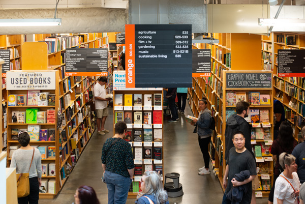 Powell’s bookstore, Portland, Oregon