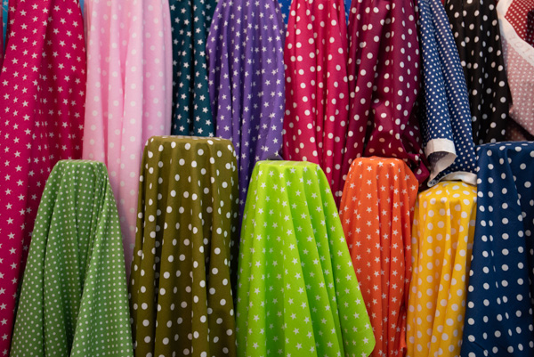 Fabric store, Montmartre, Paris, France