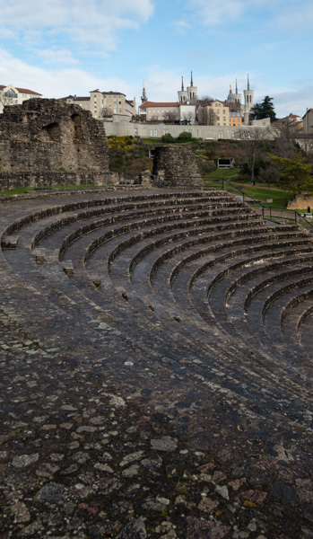 Ancient Roman amphitheater, Lyon, France