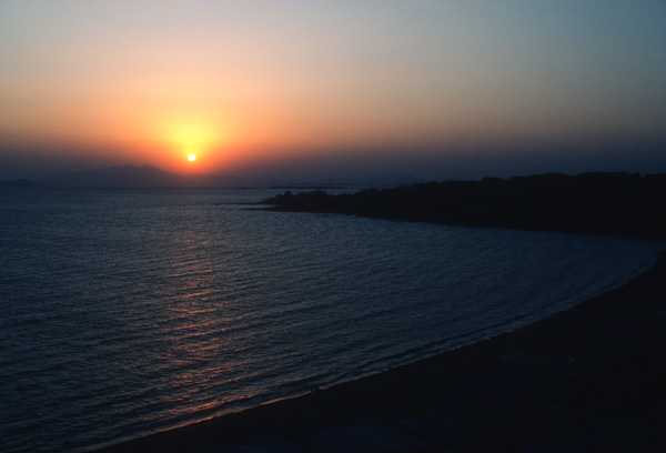 Sunset at the beach, Qingdao