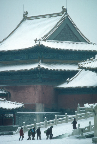 Snow in the Forbidden City, China