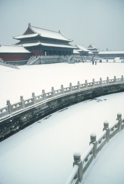Snow in the Forbidden City, China