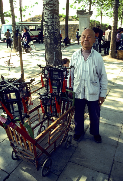 Man selling lanterns